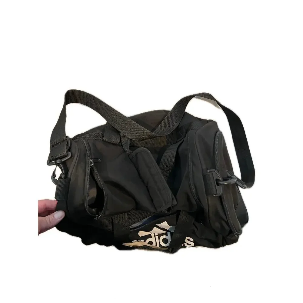 Adidas Defender Small Gray Black Gym Bag 18